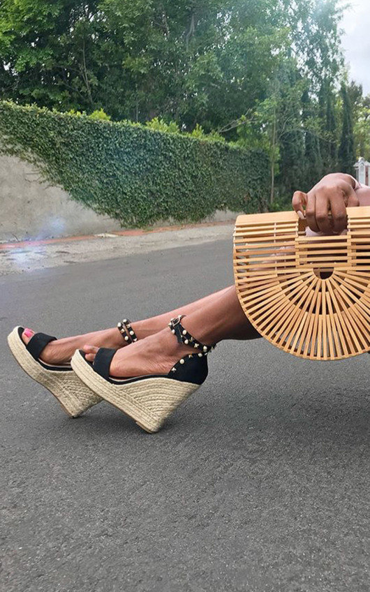 Klaire Studded Embellished Wedges Klaire Studded Embellished Wedges