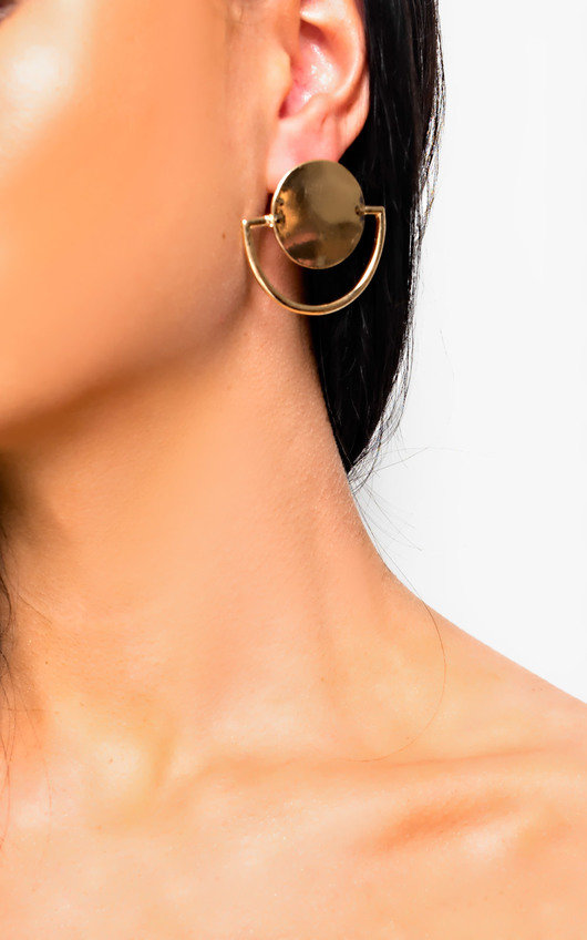 Lila Circle Detailed Earrings Lila Circle Detailed Earrings
