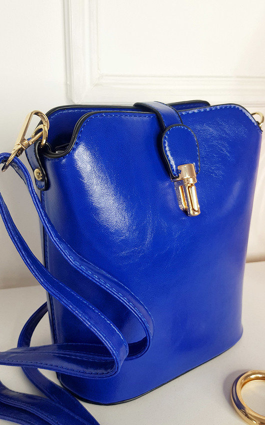 Lily Faux Leather Crossbody Bag with Gold Detail and Adjustable Strap Lily Faux Leather Crossbody Bag with Gold Detail and Adjustable Strap