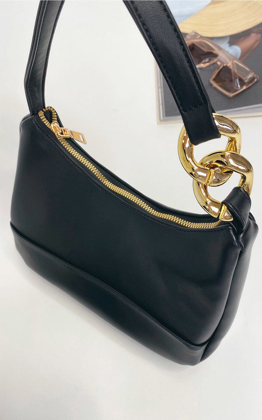 Lindsey Handbag with Chain Detail Lindsey Handbag with Chain Detail