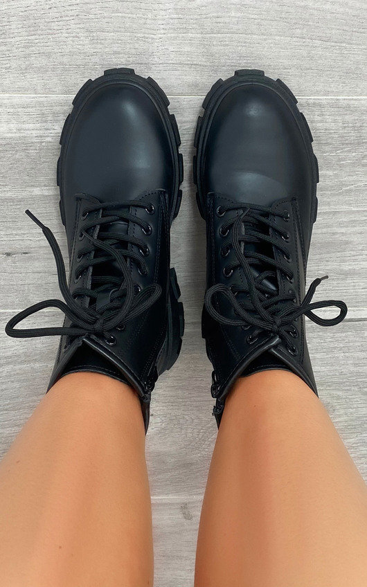 Lola Faux Leather Biker Boots Lola Faux Leather Biker Boots