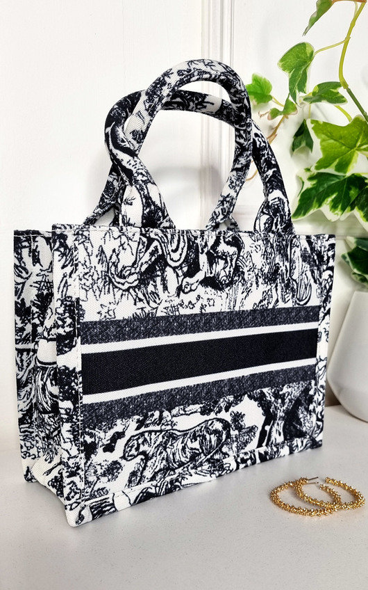 Lucy Printed Canvas Tote Bag Lucy Printed Canvas Tote Bag