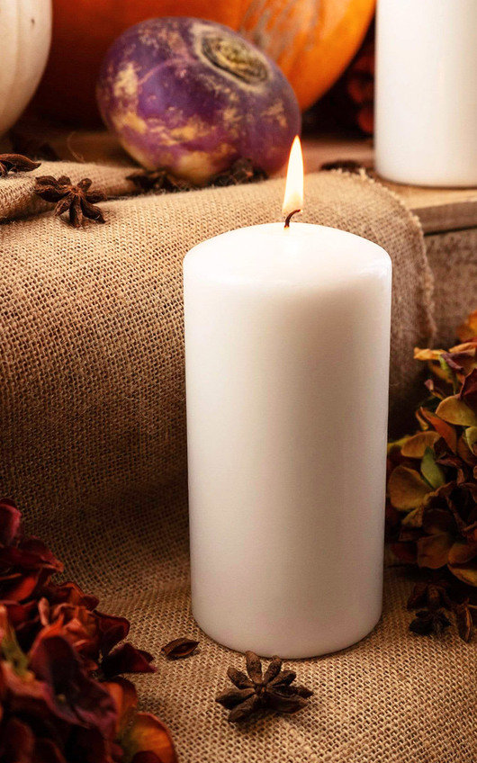 Luxury White Pillar Candle Luxury White Pillar Candle