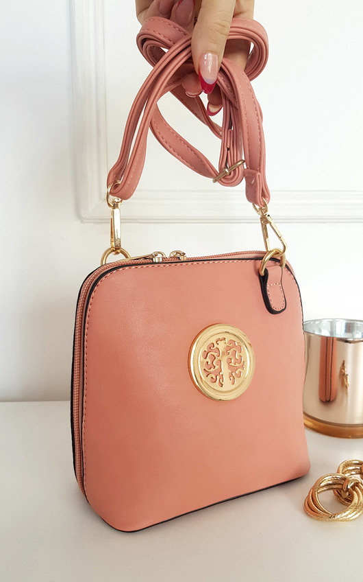 Maria Faux Leather Crossbody Bag with Gold Detail Maria Faux Leather Crossbody Bag with Gold Detail