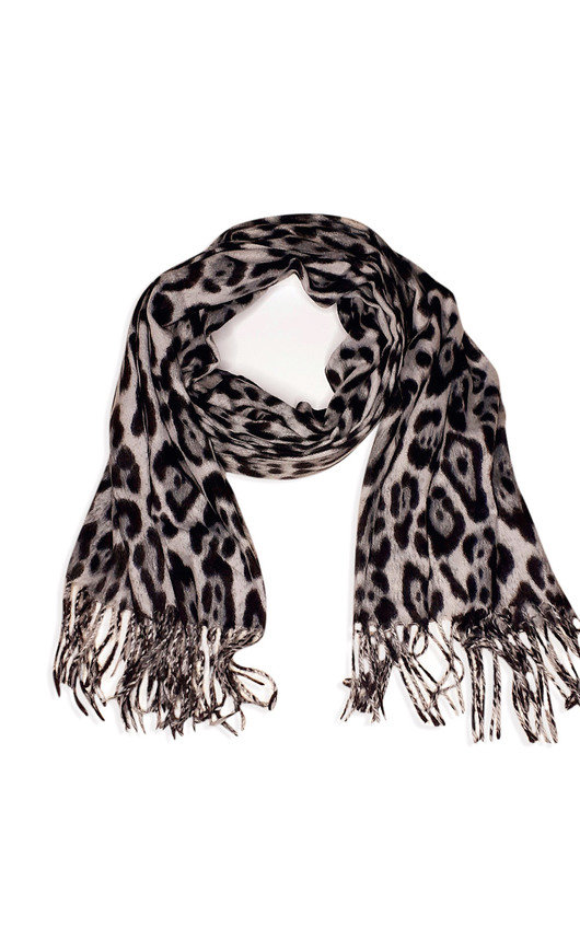 Mona Leopard Detail Scarf Mona Leopard Detail Scarf