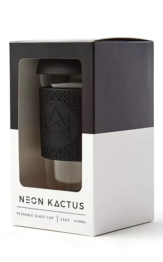 Neon Kactus Reusable Glass Cup Neon Kactus Reusable Glass Cup
