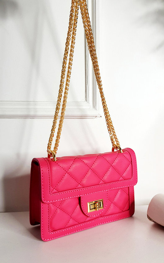 Nina Faux Leather Chain Strap Shoulder Bag Nina Faux Leather Chain Strap Shoulder Bag