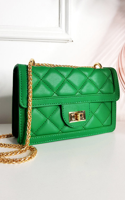 Nina Faux Leather Chain Strap Shoulder Bag Nina Faux Leather Chain Strap Shoulder Bag