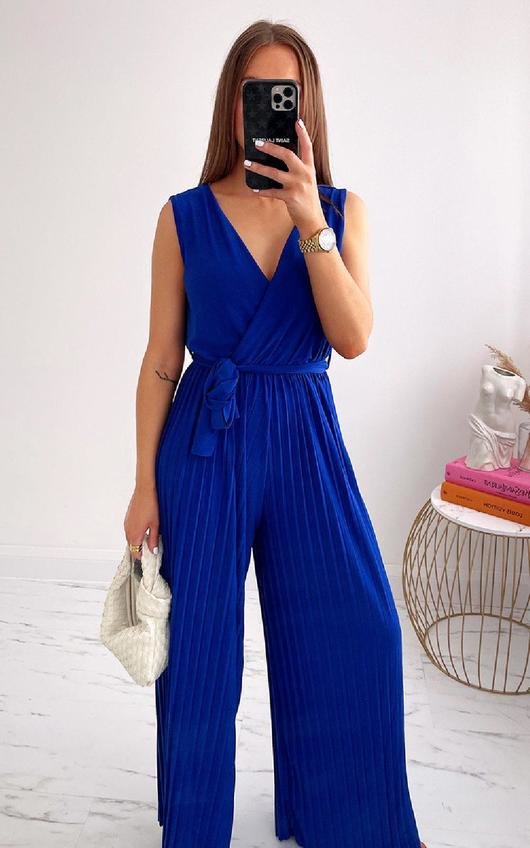 Petra Pleated Wide Leg Jumpsuit Petra Pleated Wide Leg Jumpsuit