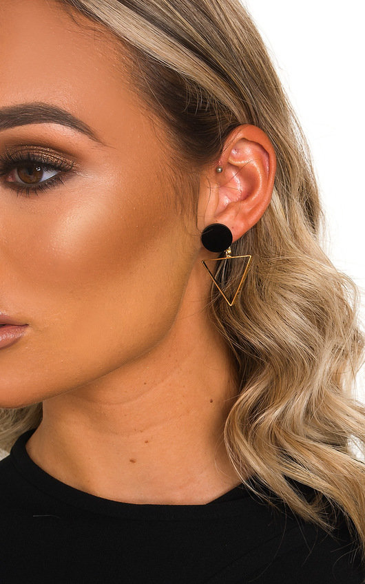 Polly Geometric Drop Earrings Polly Geometric Drop Earrings
