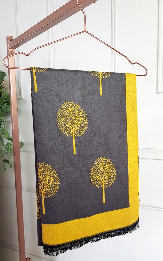 Poppy Two Tone Scarf with Print Design Poppy Two Tone Scarf with Print Design