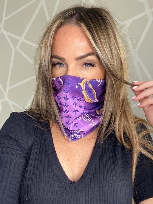 Re-Usable Printed Snood Face Mask Re-Usable Printed Snood Face Mask