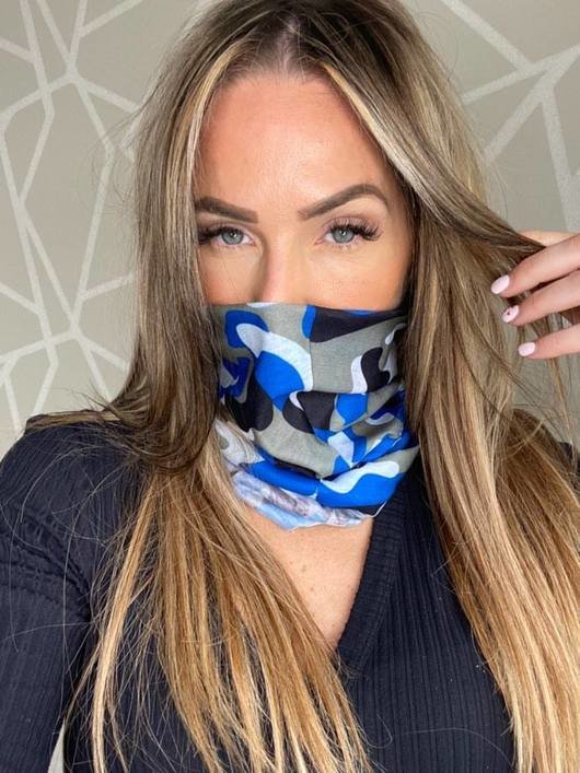 Re-Usable Printed Snood Face Mask Re-Usable Printed Snood Face Mask