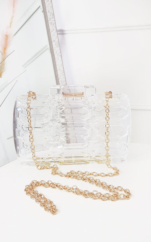 Reb Clear Statement Clutch Handbag Reb Clear Statement Clutch Handbag