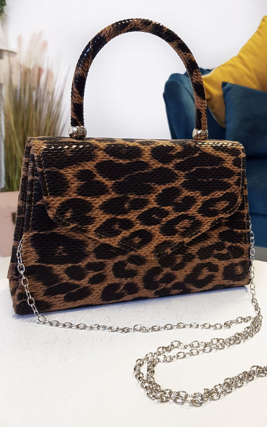 Sandy Leopard Print Handbag Sandy Leopard Print Handbag