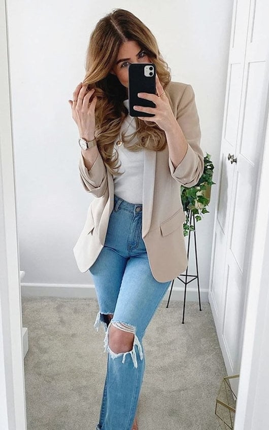 Stace Distressed Straight Leg Jeans Stace Distressed Straight Leg Jeans