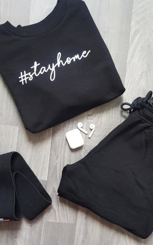 Stay Home Slogan Lounge Co-ord Stay Home Slogan Lounge Co-ord