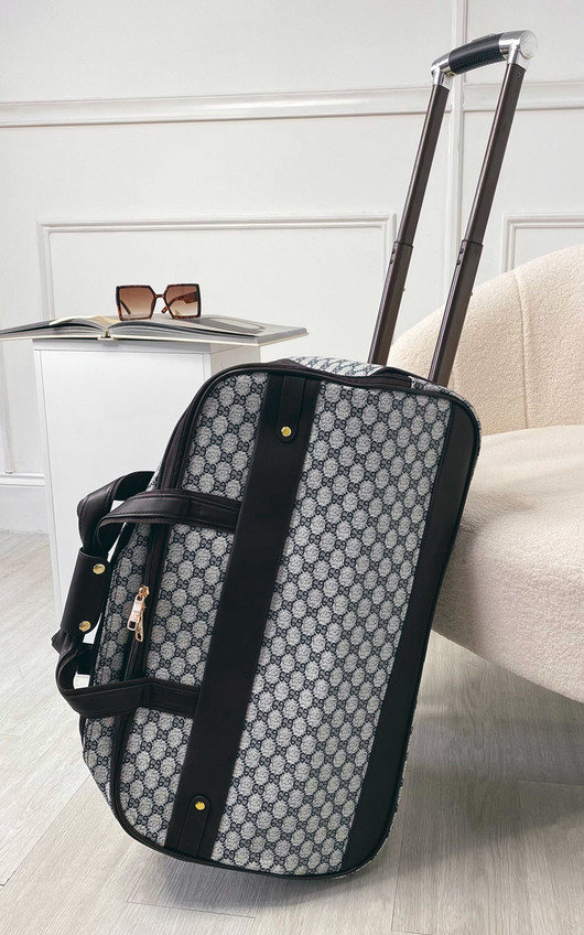 Thea Checked Print Travel Trolley Medium Bag Thea Checked Print Travel Trolley Medium Bag