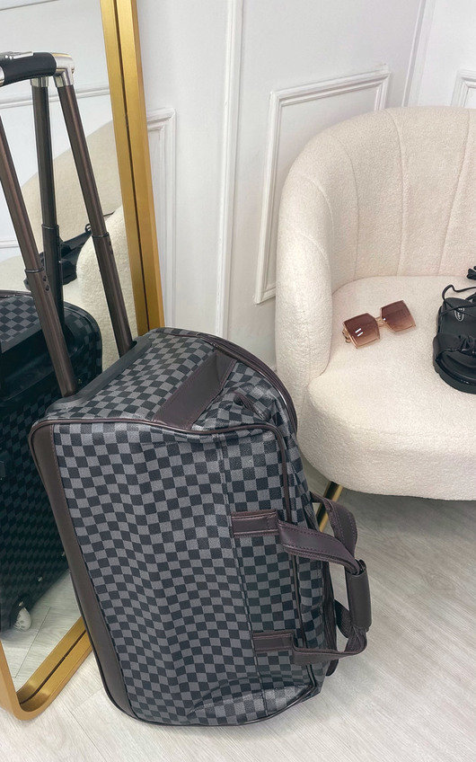 Thea Checked Print Travel Trolley Medium Bag Thea Checked Print Travel Trolley Medium Bag