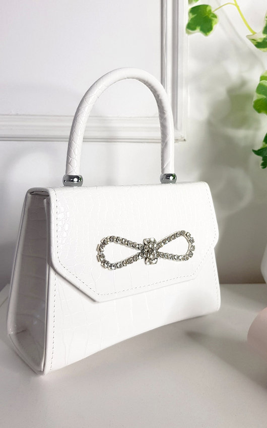 Thea Fold Over Bag with Embellished Detail Thea Fold Over Bag with Embellished Detail