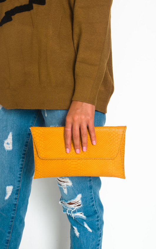 Tilda Faux Leather Envelope Clutch Bag Tilda Faux Leather Envelope Clutch Bag