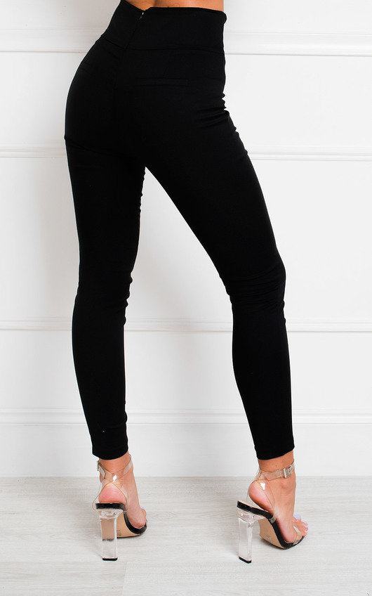 Tina Double Button High Waist Trousers Tina Double Button High Waist Trousers