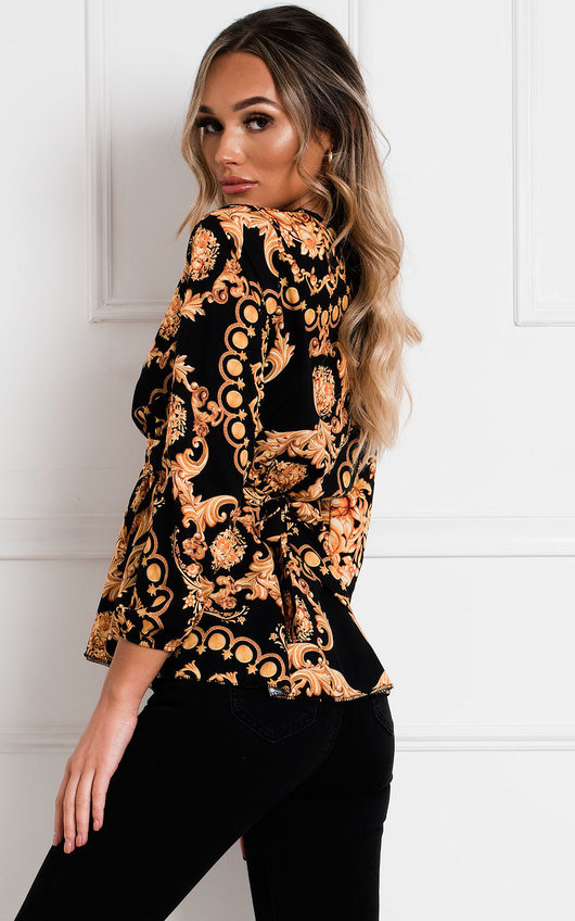 Venice Belted Blouse Top Venice Belted Blouse Top