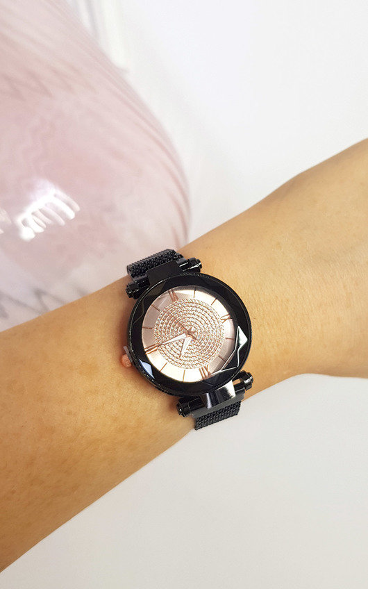 Verity Dark Silver Detail Watch Verity Dark Silver Detail Watch
