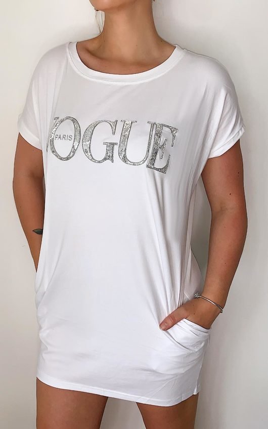 Vogue Oversized Slogan Top Vogue Oversized Slogan Top