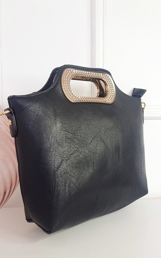 Winnie Diamante Handle Tote Bag Winnie Diamante Handle Tote Bag
