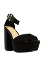 Haya Suede Effect Platform Heels Thumbnail