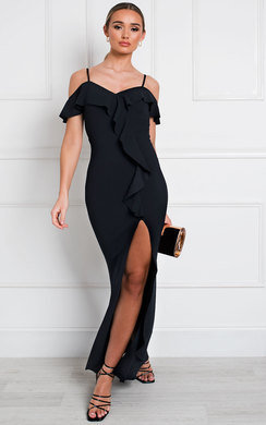 navy bodycon maxi dress