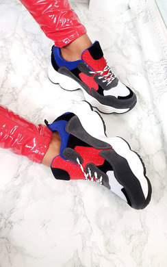 red womens trainers uk