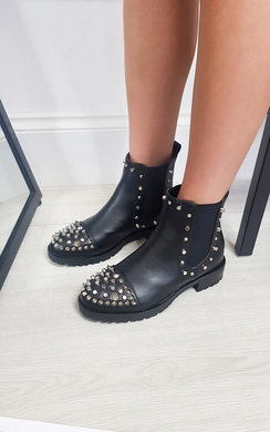 studded booties