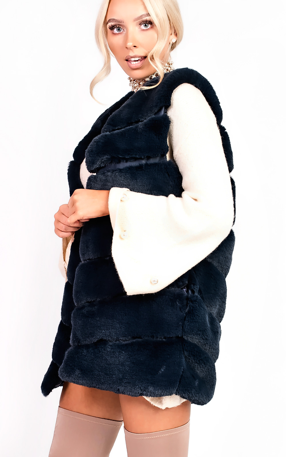 Vanessa Faux Fur Waistcoat Thumbnail