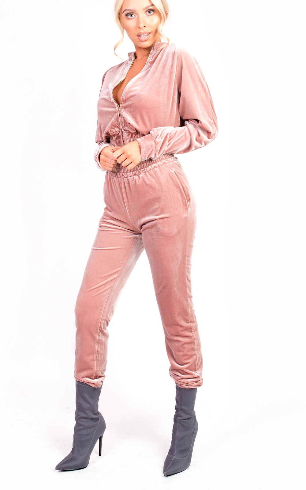 Paris Velour Tracksuit Thumbnail