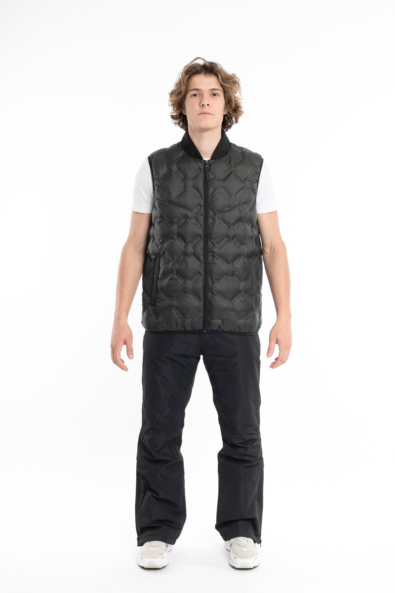 George Quilted Vest Jacket with Zip Detail Thumbnail George Quilted Vest Jacket with Zip Detail Thumbnail