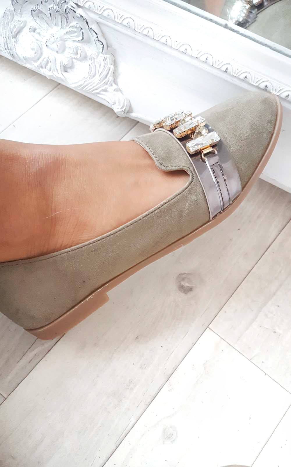 Sherla Embellished Flat Pump Shoe Thumbnail Sherla Embellished Flat Pump Shoe Thumbnail