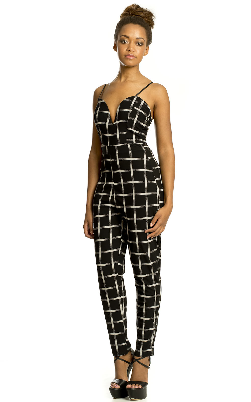 Rae Checked Jumpsuit Thumbnail Rae Checked Jumpsuit Thumbnail