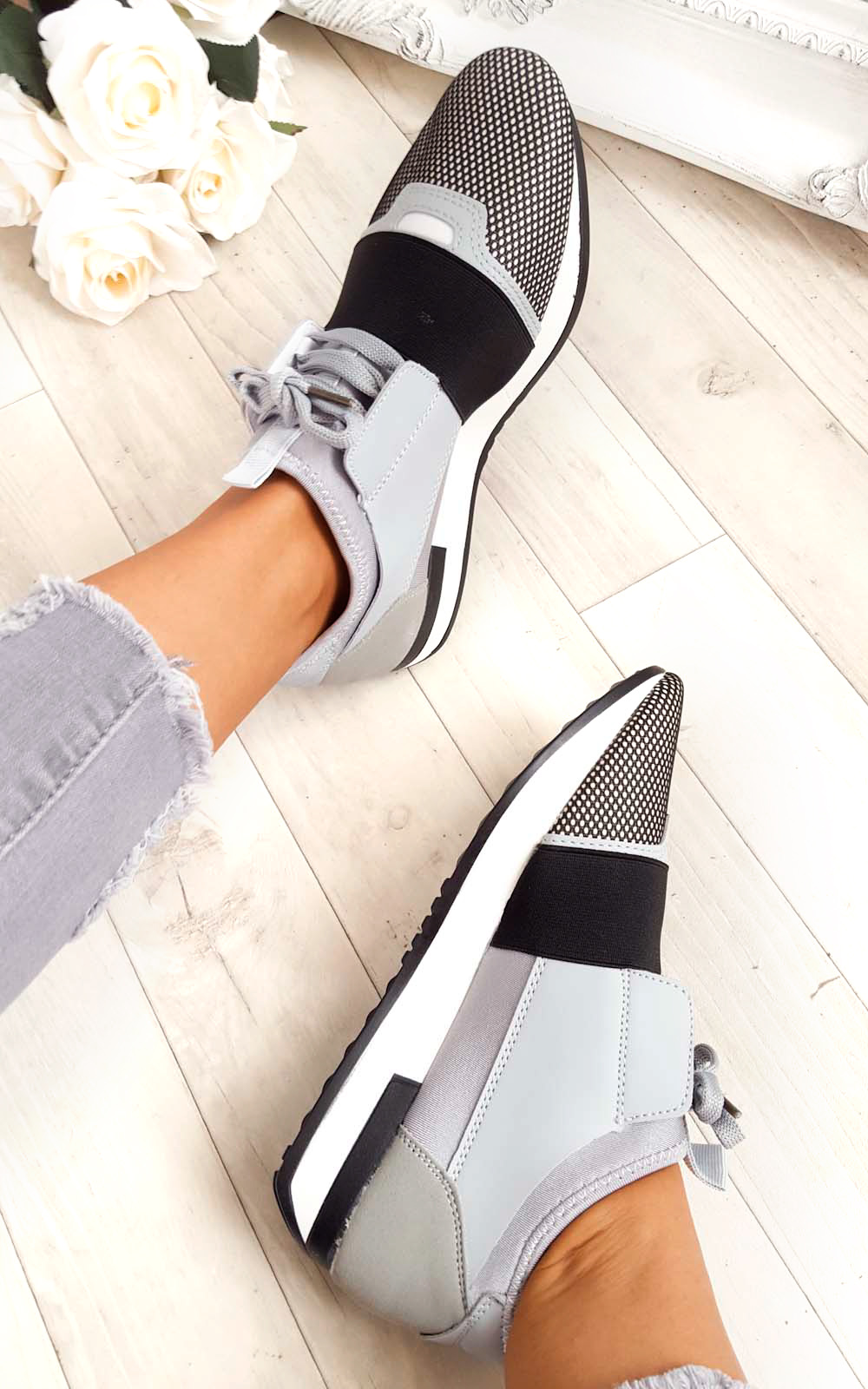Bali Mesh Two Toned Panel Trainers Bali Mesh Two Toned Panel Trainers