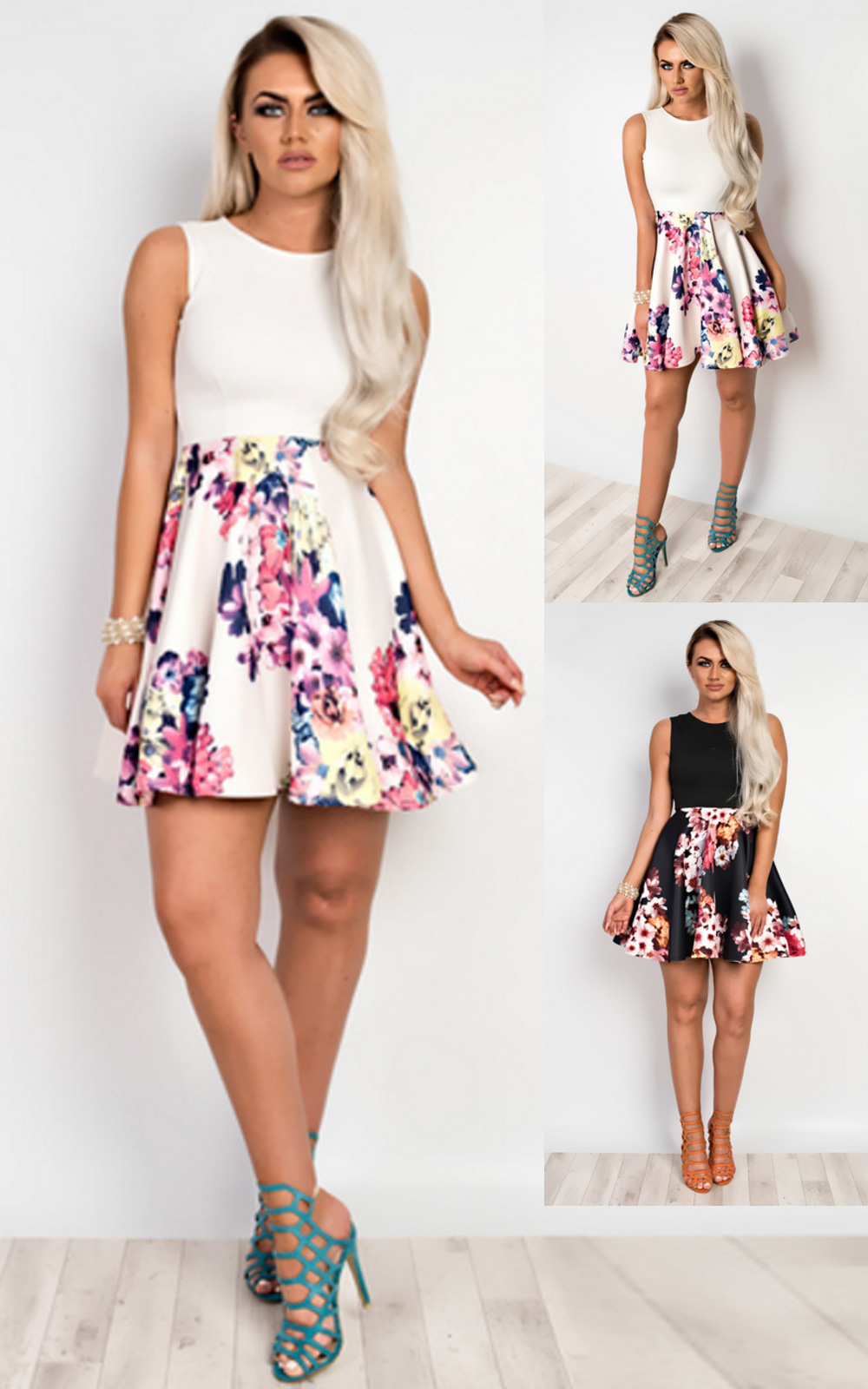 Armelle Floral Skater Dress Thumbnail