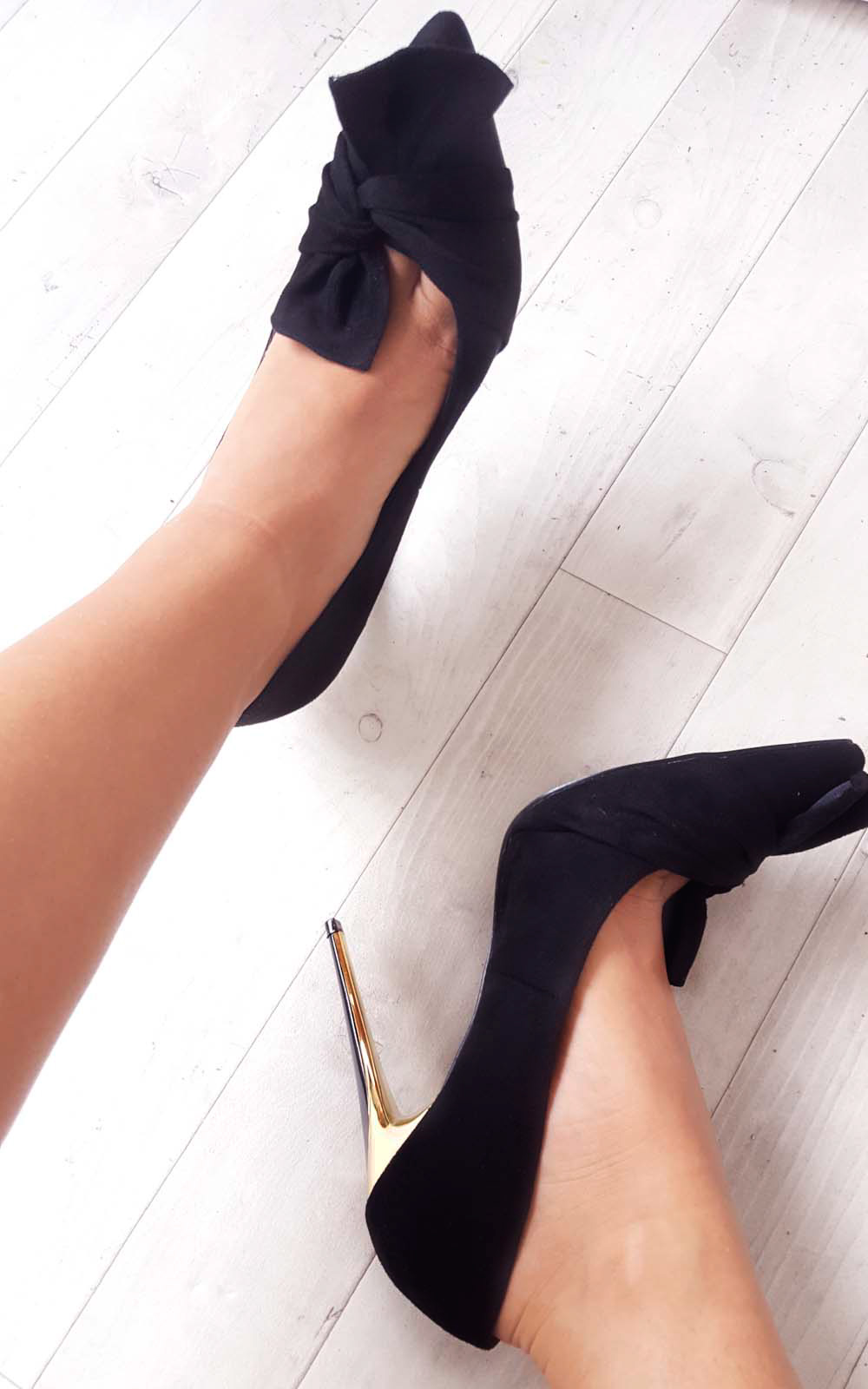 Miley Bow Faux Suede Heels Thumbnail Miley Bow Faux Suede Heels Thumbnail