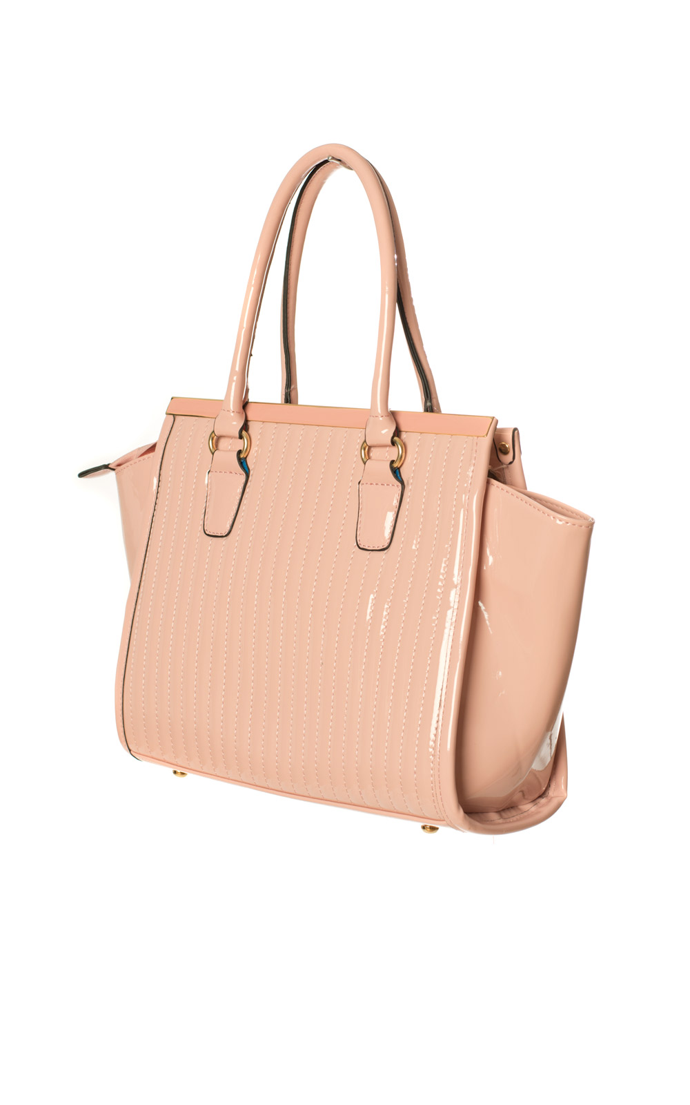 Lillie Pale Pink Patent Handbag Thumbnail