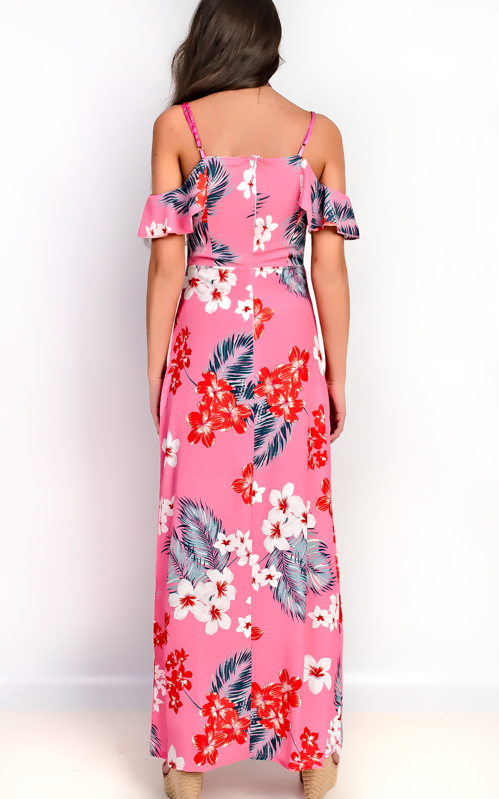 Daphne Double Split Floral Maxi Dress Thumbnail