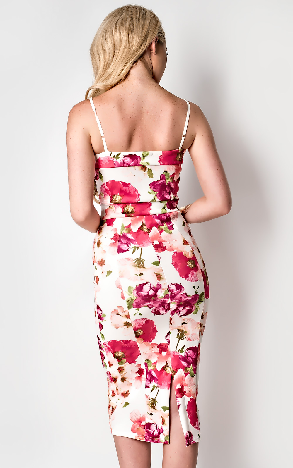 Mardelle Floral Midi Dress Thumbnail