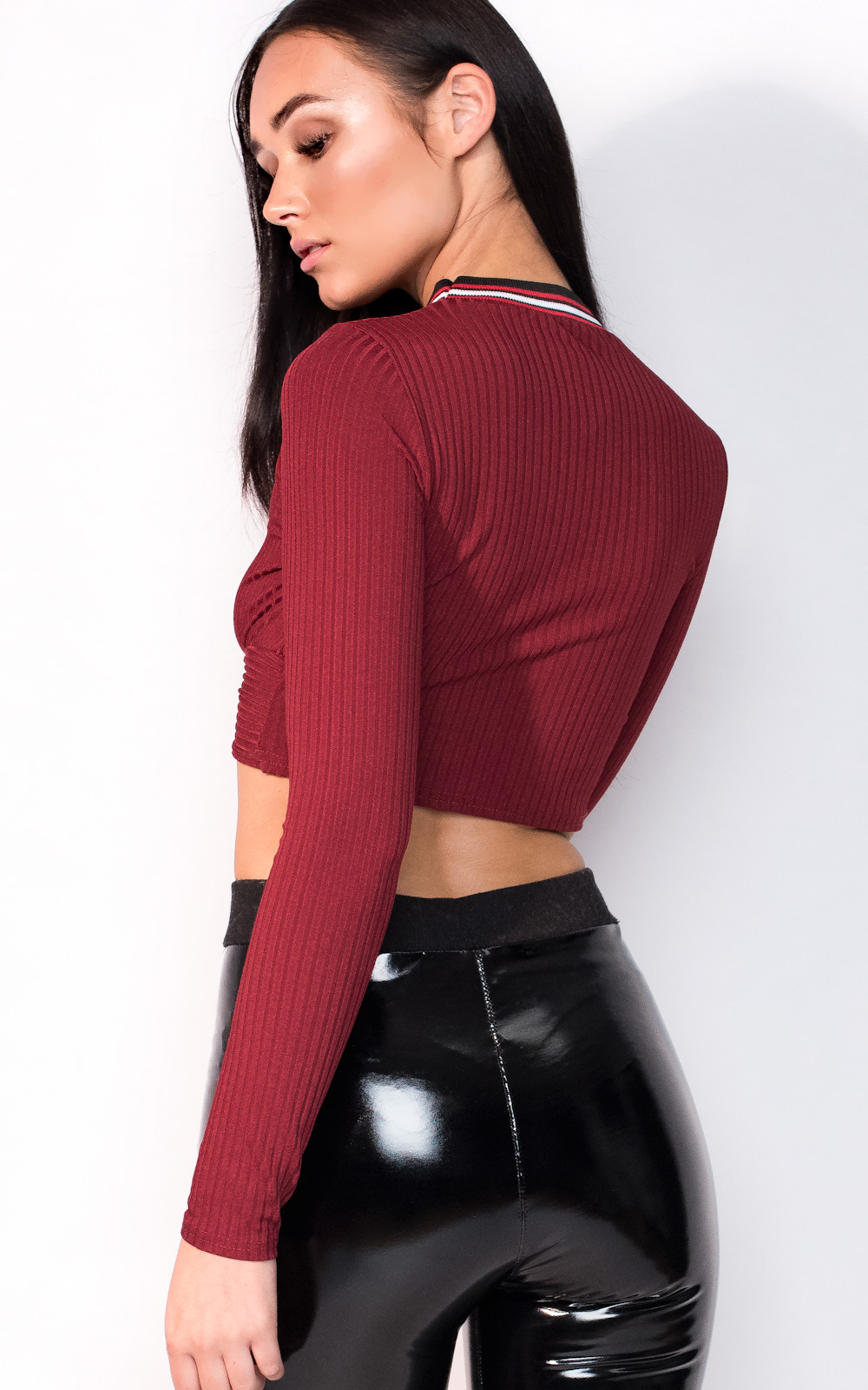 Perrie Stripe Knot Crop Top Thumbnail Perrie Stripe Knot Crop Top Thumbnail