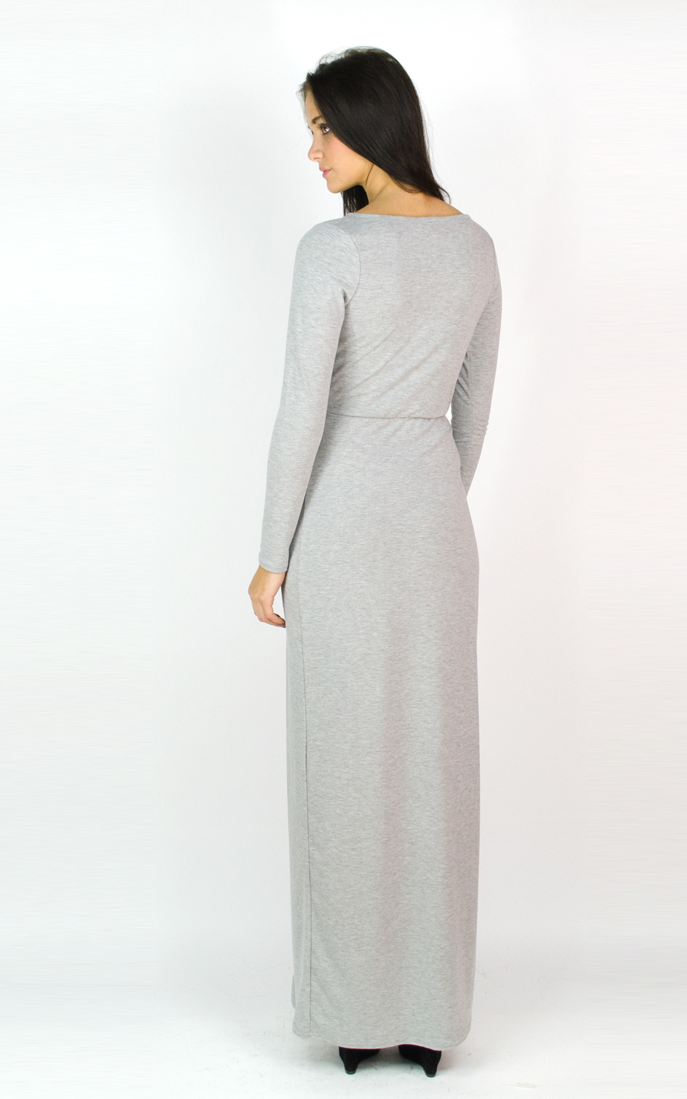 long sleeve jersey maxi dress