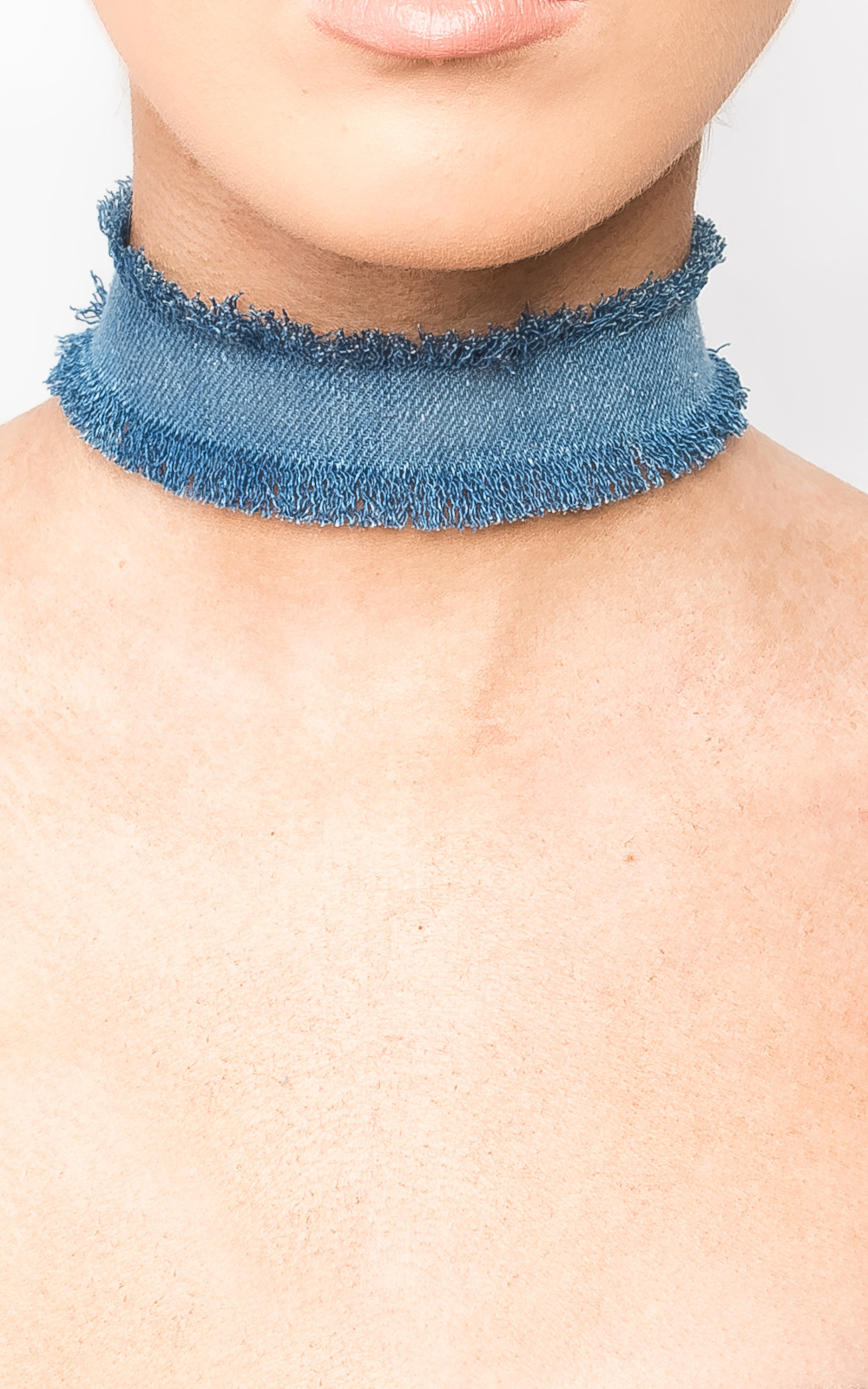 Connie Denim Choker 