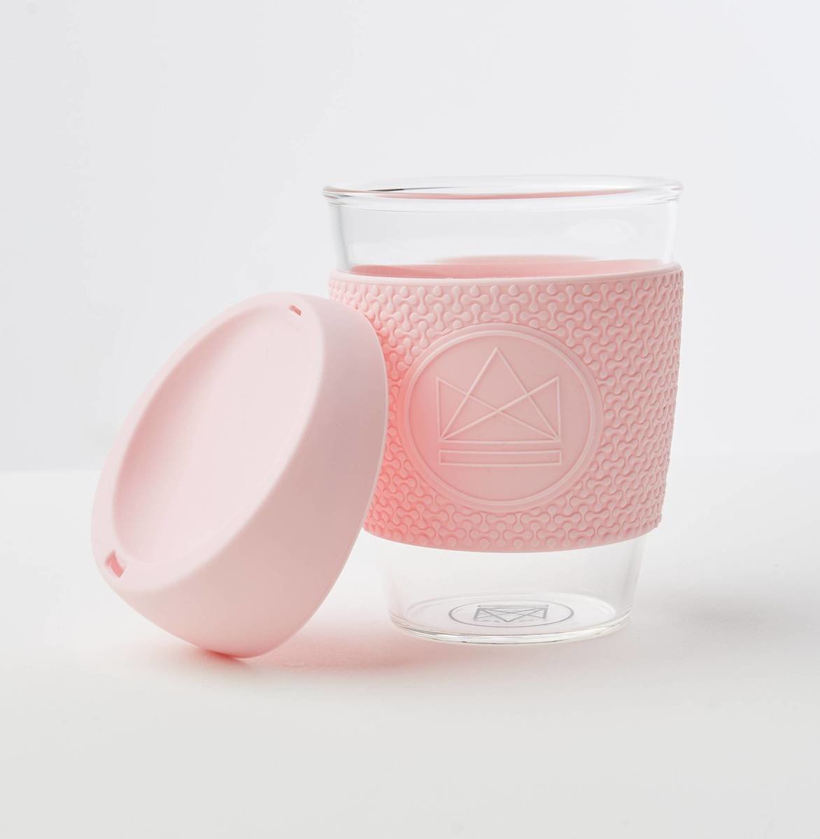 Neon Kactus Reusable Glass Coffee Cups 12oz - Pink Flamingo Thumbnail Neon Kactus Reusable Glass Coffee Cups 12oz - Pink Flamingo Thumbnail