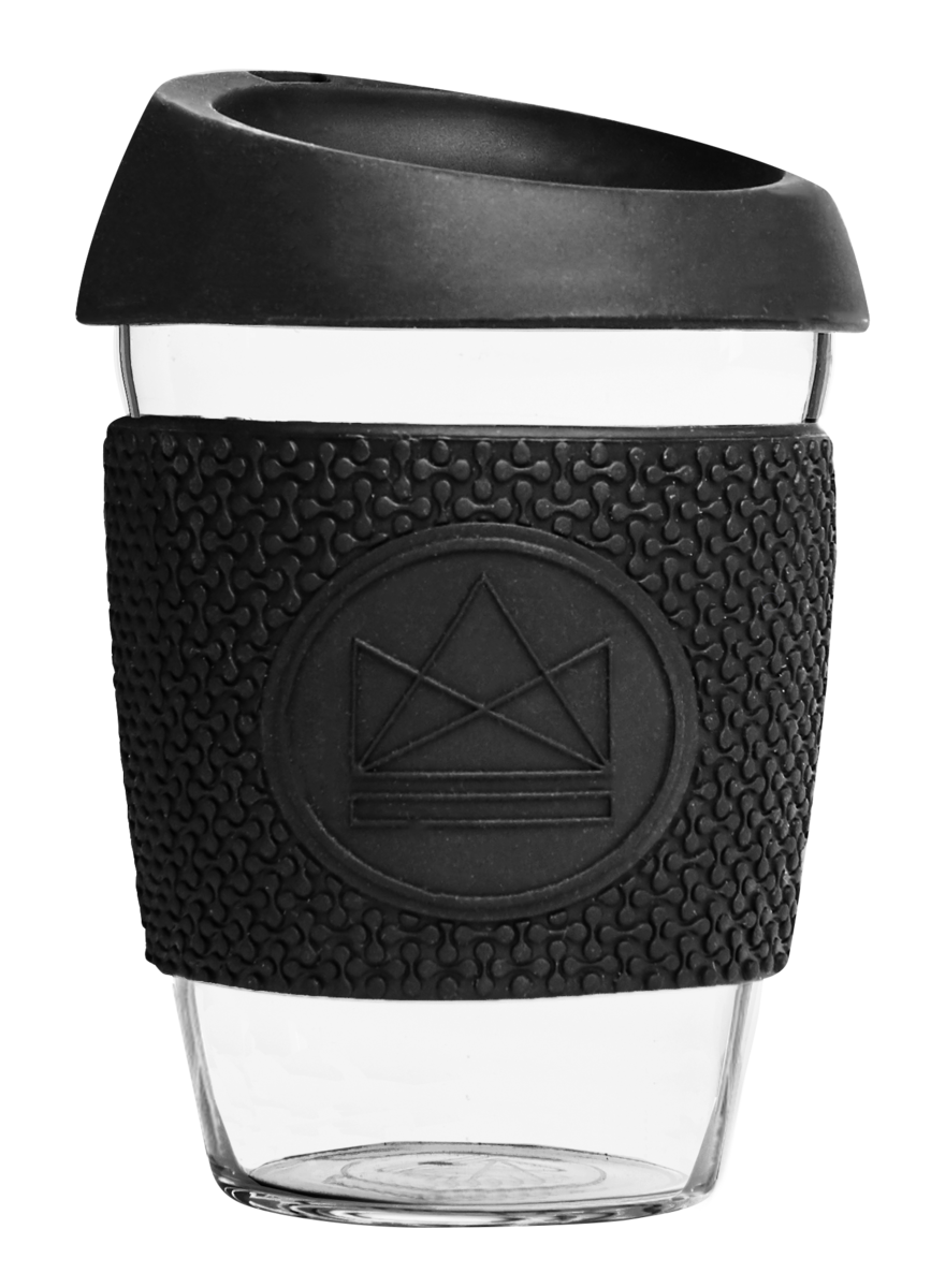 Neon Kactus Reusable Glass Coffee Cups 12oz - Rock Star Thumbnail Neon Kactus Reusable Glass Coffee Cups 12oz - Rock Star Thumbnail